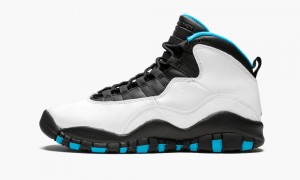 Basket Nike Air Jordan 10 Retro (GS) 'Powder Blue' Enfant Blanche Bleu Noir | PA8732960