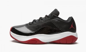 Basket Nike Air Jordan 11 CMFT Low GS 'Bred' Enfant Noir Rouge Blanche | HQ4052819