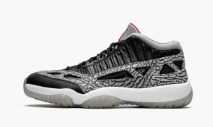 Basket Nike Air Jordan 11 Low IE 'Black Cement' Homme Noir Grise | PM3647018