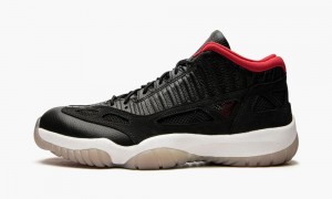 Basket Nike Air Jordan 11 Low IE 'Bred 2021' Homme Noir Blanche Rouge | YX6418507