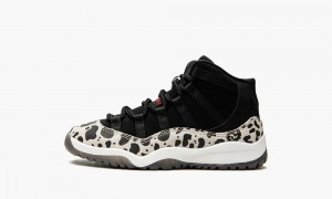 Basket Nike Air Jordan 11 Retro Enfant Noir Rouge Blanche | TQ1709345