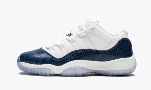 Basket Nike Air Jordan 11 Retro Low LE GS 'Blue Snakeskin' Enfant Noir Bleu Marine | SB6894152