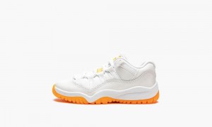 Basket Nike Air Jordan 11 Retro Low PS 'Bright Citrus' Enfant Blanche Orange Clair | MB5093268