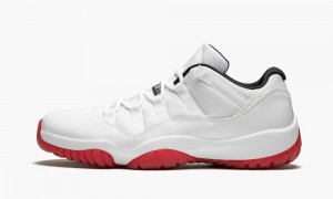 Basket Nike Air Jordan 11 Retro Low 'White/Varsity Red' Homme Blanche Rouge Noir | HR1352608