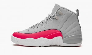 Basket Nike Air Jordan 12 GS 'Racer Pink' Enfant Grise Rose Noir | OF5037249