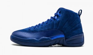 Basket Nike Air Jordan 12 Retro 'Deep Royal Daim' Homme Bleu Royal Foncé Bleu Blanche | GN5019274