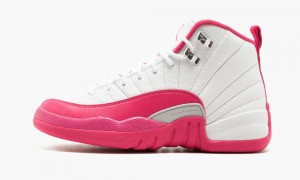 Basket Nike Air Jordan 12 Retro GG 'Valentine's Day' Enfant Blanche Rose Argent | QV2675948