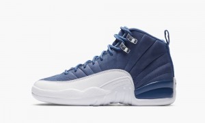 Basket Nike Air Jordan 12 Retro GS 'Indigo' Enfant Grise Bleu Bleu | EM0368524