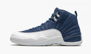 Basket Nike Air Jordan 12 Retro 'Indigo' Homme Grise Bleu Bleu | ZT9734015