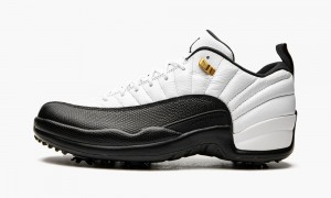 Basket Nike Air Jordan 12 Retro Low Golf 'Taxi' Homme Blanche Noir | XE0153864