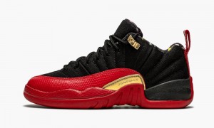 Basket Nike Air Jordan 12 Retro Low SE GS 'Super Bowl LV' Enfant Noir Metal Doré | LE3059671