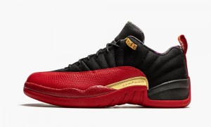 Basket Nike Air Jordan 12 Retro Low SE 'Super Bowl LV' Homme Noir Rouge | WF9783642