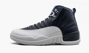 Basket Nike Air Jordan 12 Retro 'Obsidian' Homme Bleu Blanche | AV1628370