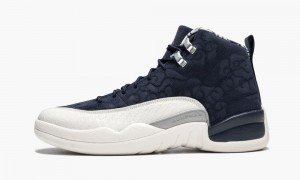 Basket Nike Air Jordan 12 Retro PRM 'International Flight' Homme Bleu Marine Blanche Rouge | IO3145769