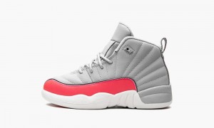 Basket Nike Air Jordan 12 Retro PS 'Racer Pink' Enfant Grise Rose Noir | BK0491783