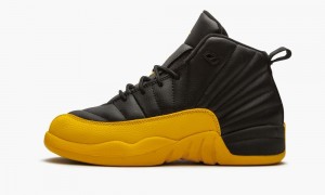 Basket Nike Air Jordan 12 Retro (PS) 'University Gold' Enfant Noir Doré Noir | EQ6470281