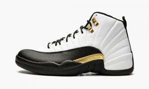 Basket Nike Air Jordan 12 Retro 'Royalty Taxi' Homme Blanche Noir Metal Doré | SM8254690