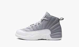 Basket Nike Air Jordan 12 Retro 'Stealth' Enfant Blanche Grise | KI7692810