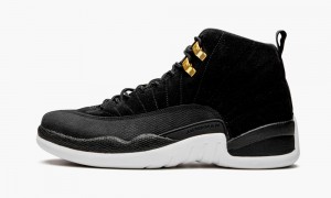 Basket Nike Air Jordan 12 'Reverse Taxi' Homme Noir Doré Blanche | RD2038549