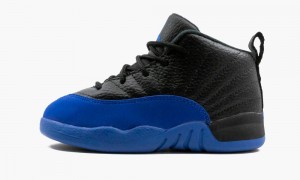 Basket Nike Air Jordan 12 TD 'Royal' Enfant Noir Bleu Royal | XR8129364