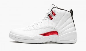 Basket Nike Air Jordan 12 'Twist' Homme Blanche Rouge Noir | LY2937154