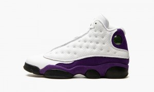 Basket Nike Air Jordan 13 GS 'Lakers' Enfant Blanche Noir Violette | IO2359871