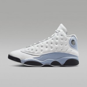 Basket Nike Air Jordan 13 Retro "Blue Grey" Homme Blanche Bleu Grise Noir Jaune | ER0372681