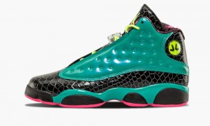 Basket Nike Air Jordan 13 Retro DB BG 'Doernbecher' Enfant Vert Multicolore | UD0587439