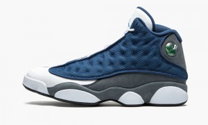 Basket Nike Air Jordan 13 Retro 'Flint 2020' Homme Bleu Marine Grise Blanche | NZ4380792