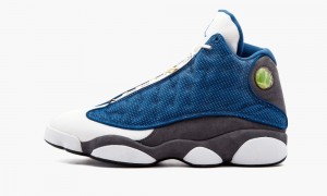 Basket Nike Air Jordan 13 Retro 'Flint' Homme Blanche Bleu | QM8402715