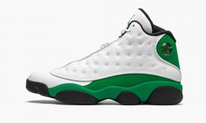 Basket Nike Air Jordan 13 Retro 'Lucky Green' Homme Blanche Noir Vert | UM3792485