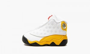 Basket Nike Air Jordan 13 Retro TD 'Del Sol' Enfant Blanche Rouge | YB8451697