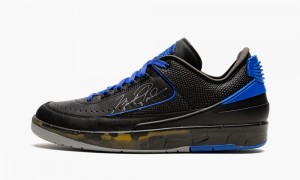 Basket Nike Air Jordan 2 Low OG SP 'Off-White - Black/Blue' Homme Noir Bleu Grise | RC6247380