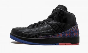 Basket Nike Air Jordan 2 Retro BHM (GS) 'Black History Month' Enfant Noir Metal Doré Noir | CL4209357