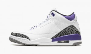 Basket Nike Air Jordan 3 'Dark Iris' Homme Blanche Noir | TW9864571