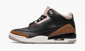 Basket Nike Air Jordan 3 Retro 'Desert Elephant' Homme Noir Orange Kaki Grise | WO6542930