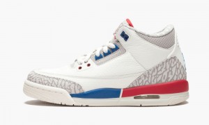 Basket Nike Air Jordan 3 Retro (GS) 'International Flight' Enfant Bleu Royal Beige Clair | RG5621780