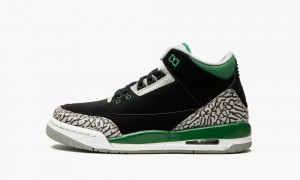 Basket Nike Air Jordan 3 Retro GS 'Pine Green' Enfant Noir Vert Foncé Grise | MO8927431