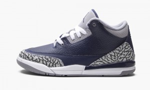 Basket Nike Air Jordan 3 Retro PS 'Georgetown' Enfant Bleu Grise Bleu Marine | IT8607542