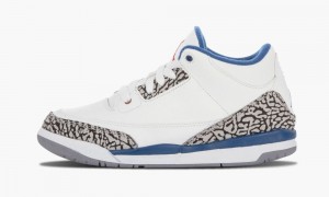 Basket Nike Air Jordan 3 Retro (PS) 'True Blue' Enfant Blanche Bleu | ZS6842037