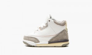 Basket Nike Air Jordan 3 Retro SP TD 'A Ma Maniere - Raised By Women' Enfant Blanche Grise | AJ8941052