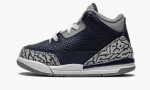 Basket Nike Air Jordan 3 Retro TD 'Georgetown' Enfant Bleu Grise Bleu Marine | AS9701235