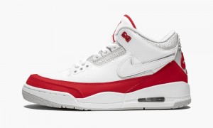 Basket Nike Air Jordan 3 Retro Tinker 'Air Max 1 - University Red' Homme Blanche Rouge | ZB0214859