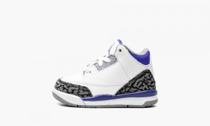 Basket Nike Air Jordan 3 TD 'Racer Blue' Enfant Blanche Noir Grise | PE9173854