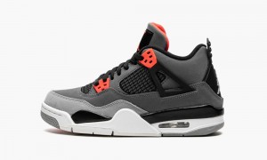 Basket Nike Air Jordan 4 GS 'Infared' Enfant Grise Foncé Noir | BW8562947