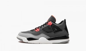 Basket Nike Air Jordan 4 PS 'Infared' Enfant Grise Foncé Noir | VW2579318