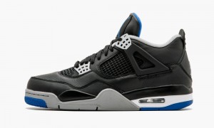 Basket Nike Air Jordan 4 Retro 'Alternate Motorsports' Homme Noir Bleu Royal Argent | ZY6238940