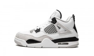 Basket Nike Air Jordan 4 Retro GS 'Military Black' Enfant Blanche Noir Grise | MW6974532