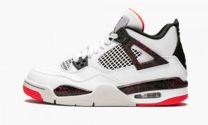 Basket Nike Air Jordan 4 Retro (GS) 'Nostalgia' Enfant Blanche Noir Rouge Clair | KX9643817