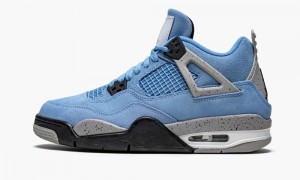 Basket Nike Air Jordan 4 Retro GS 'University Blue' Enfant Bleu Noir | WI2378150